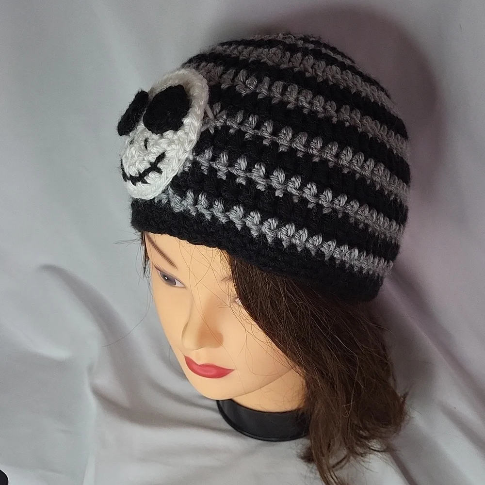 Disney Nightmare before Xmas Jack Skellington hat beanie knit Handmade